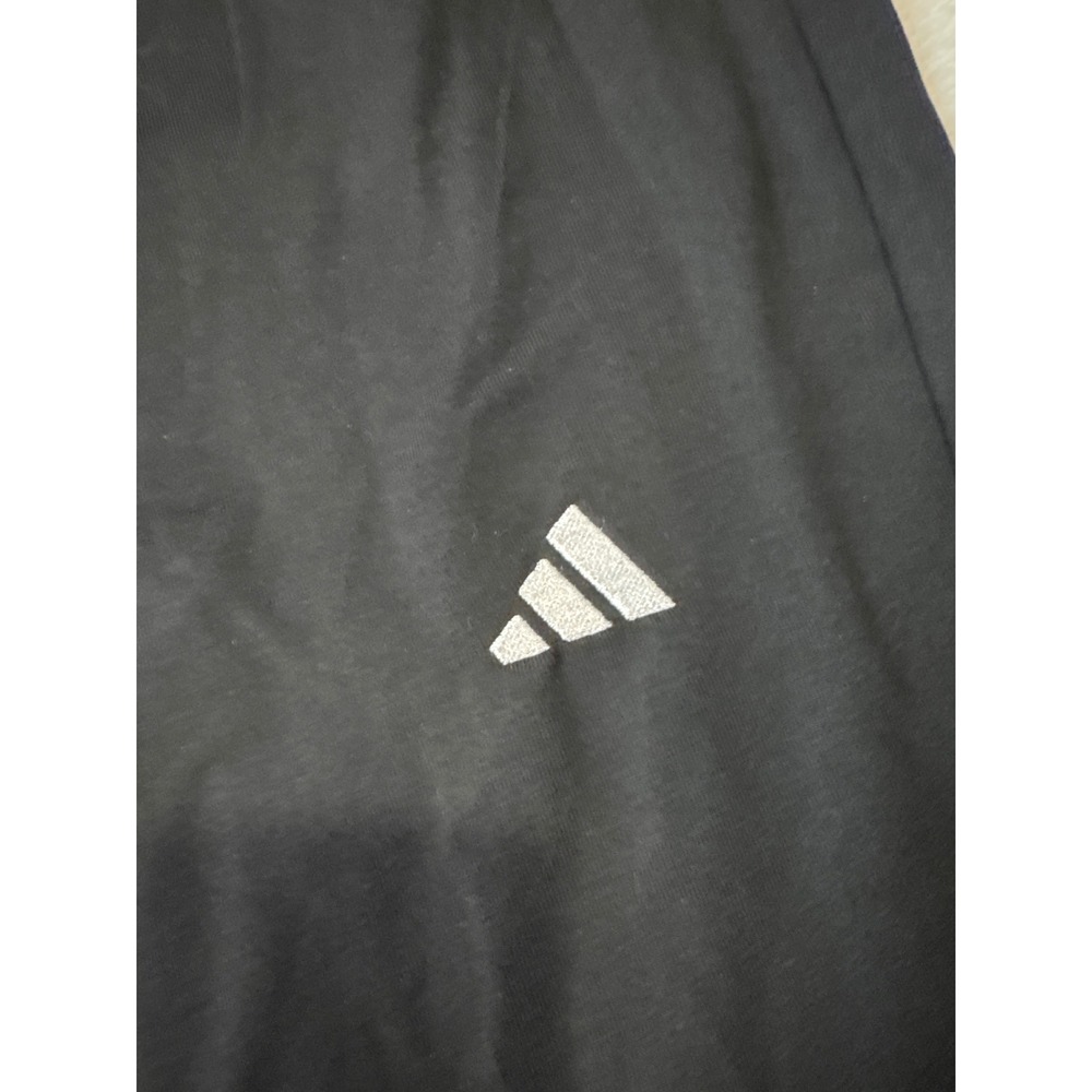 Adidas Flared Leggings Women 4X Black Excellent High Rise Essentials Logo - Picture 2 of 4
